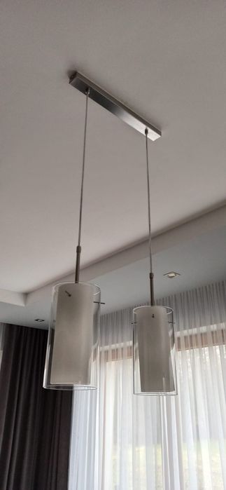 Lampa wiszaca biala, żyrandol