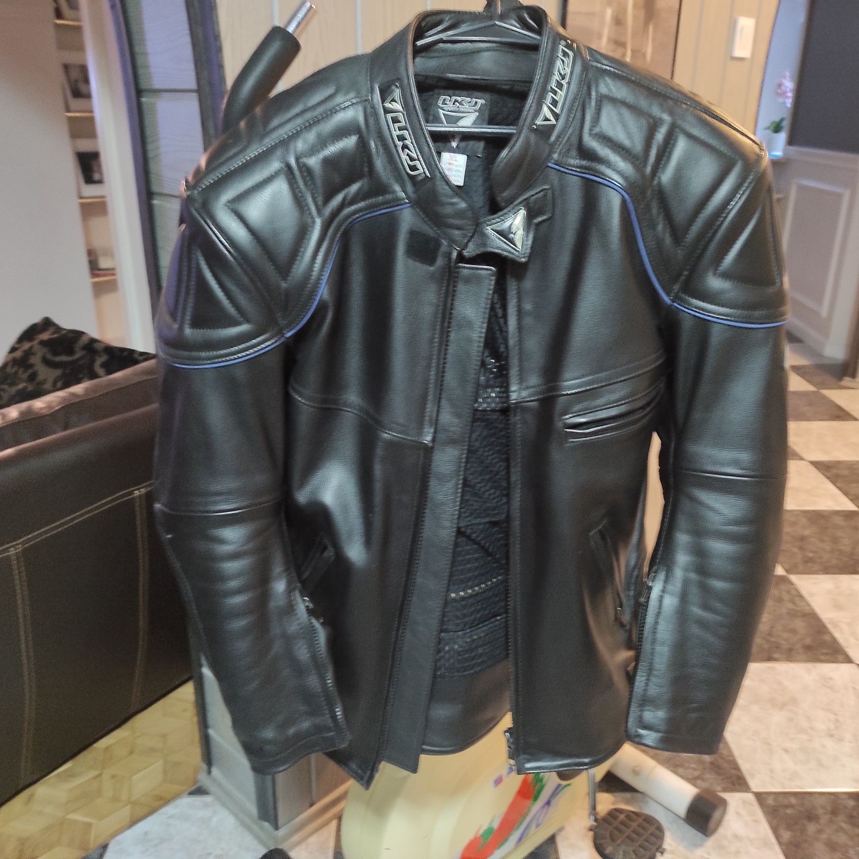Kurtka motocyklowa skórzana męska