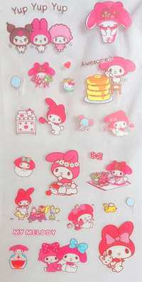 zestaw naklejek wodoodpornych My Melody Sanrio Kawaii Hello Kitty