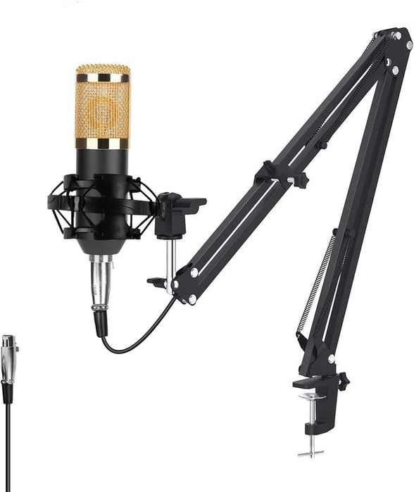 Mikrofon pojemnościowy BM800 ze statywem