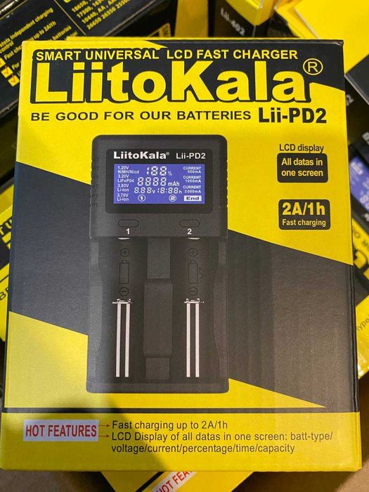 Зарядний пристрій LiitoKala Lii-PD2, Lii-PD4, Lii-202, Lii-402