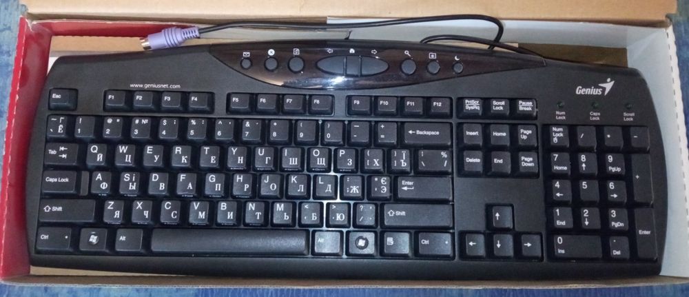 Проводная клавиатура Genius КB-0138 (новая, не использовалась)