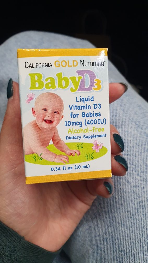 Вітамін д3 для дітей California gold nutrition D3 liquid