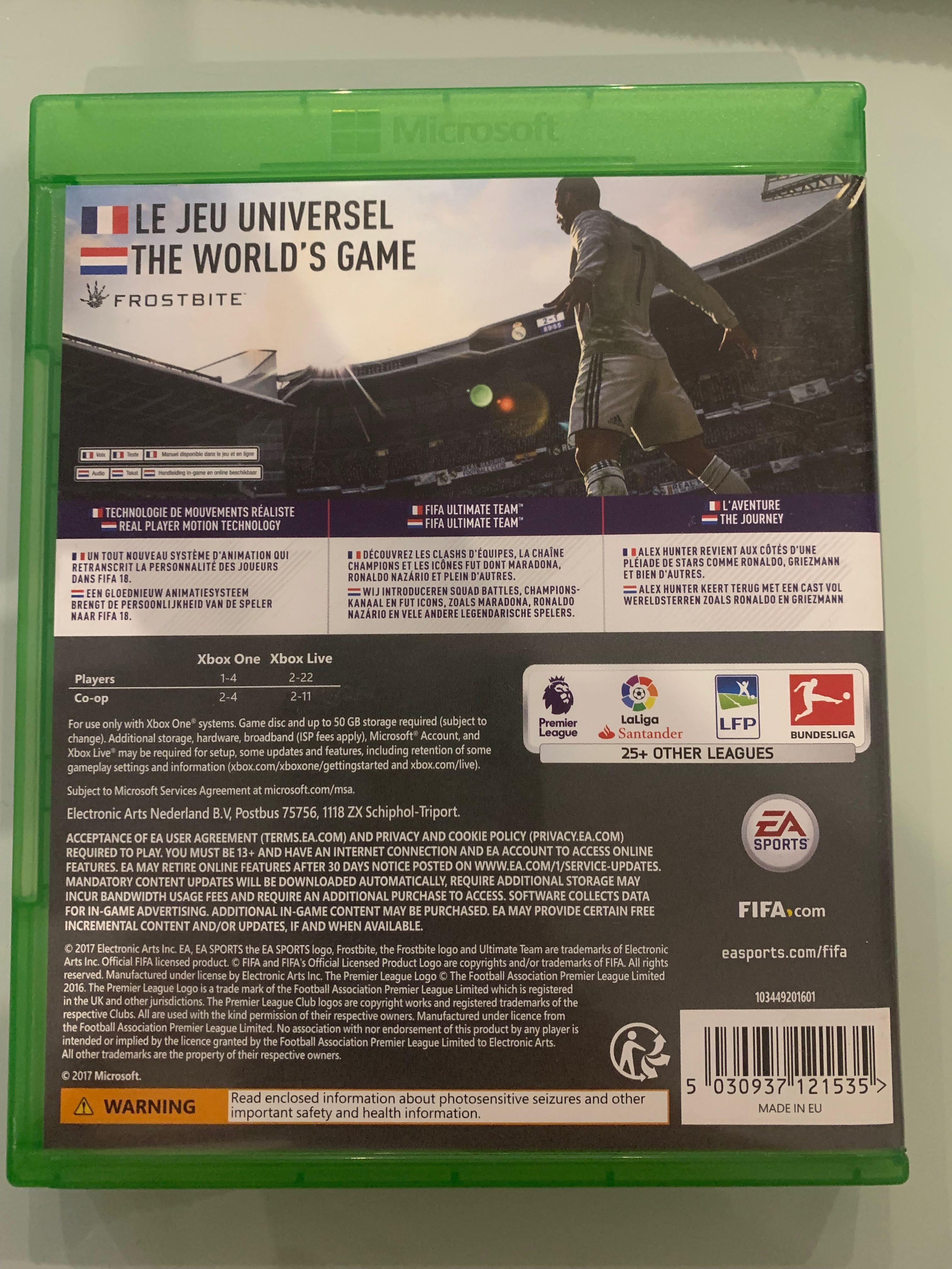 Gra Fifa 18 ENG Xbox One