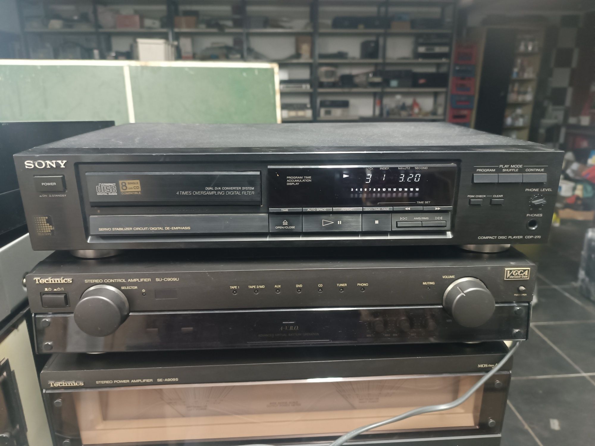 Leitor de Cds/Compact disc Sony CDP-270
