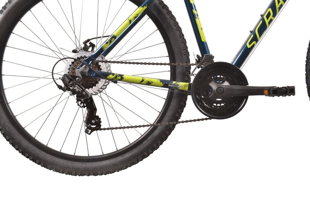 Rower MTB SCRAPPER XC3.1LTD 27.5 21s, rozm. 19,5" niebiesko - żółty