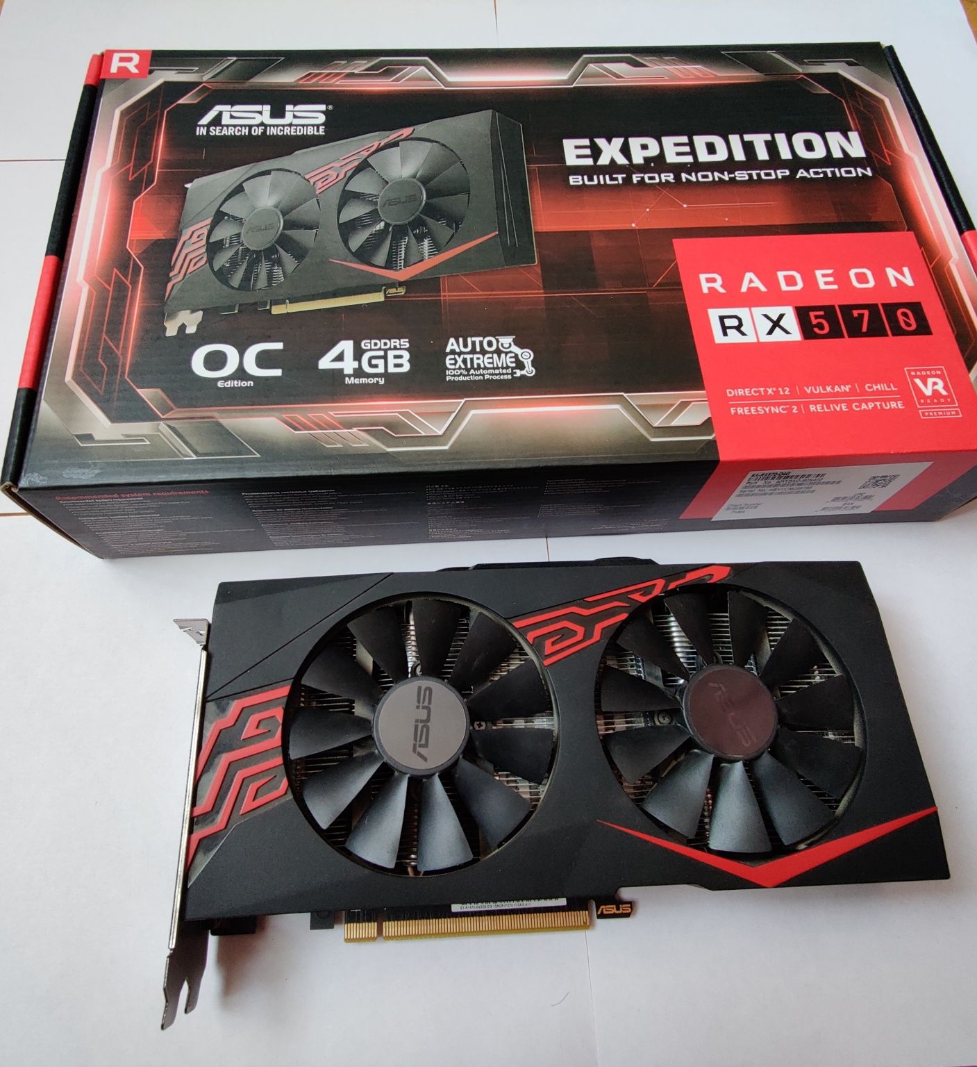 Відеокарта Asus PCI-Ex Radeon RX570 Expedition 4GB GDDR5 256bit OC Ed