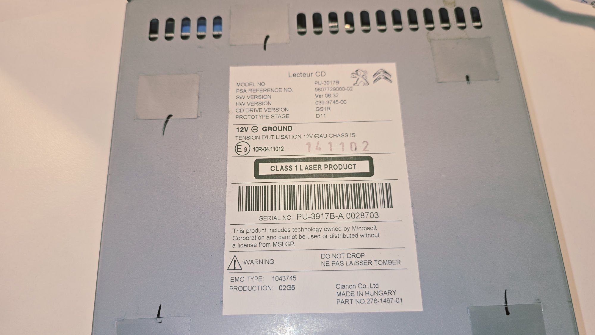 Oryginalna Nawigacja SMEG+ Ekran CD Peugeot 508 | Zestaw z 2015 r.