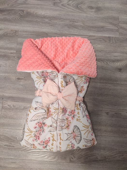 Конверт на виписку для дівчинки, ковдра дитяча