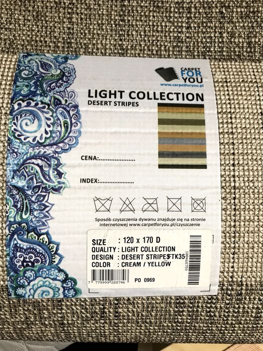Dywan Carpet For You 120 x 170 w kolorowe pasy jak nowy