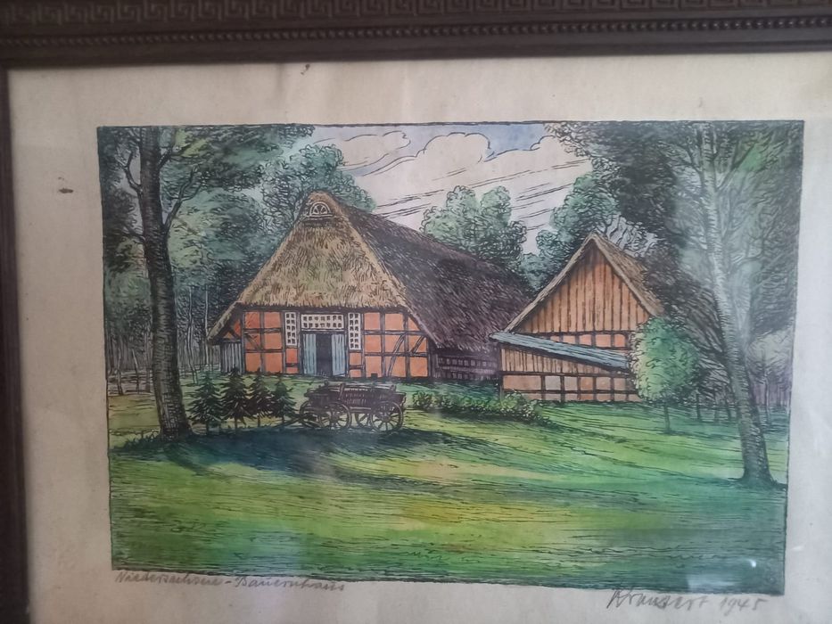 Antyk obraz pejzaż 1945