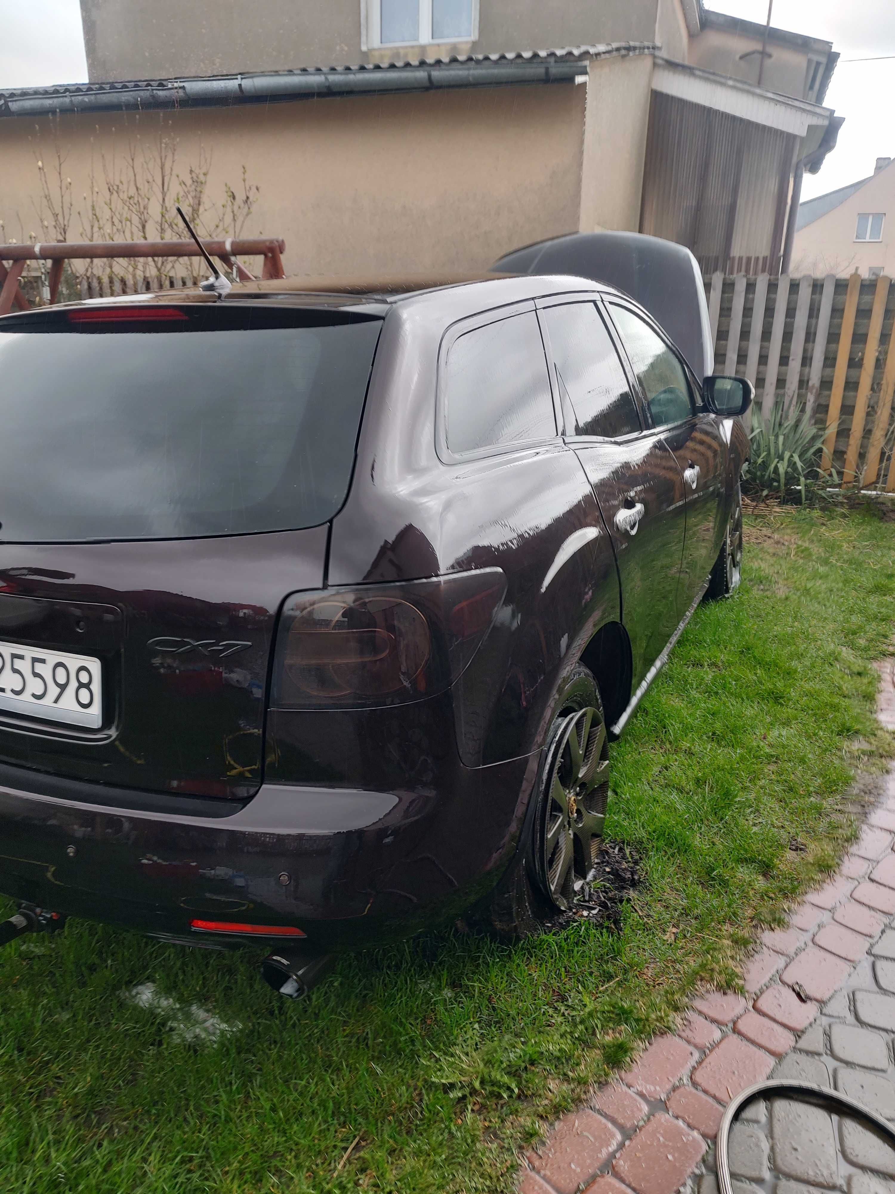 Mazda uszkodzona cx7 2.3 turbo benzyna silnik sprawny