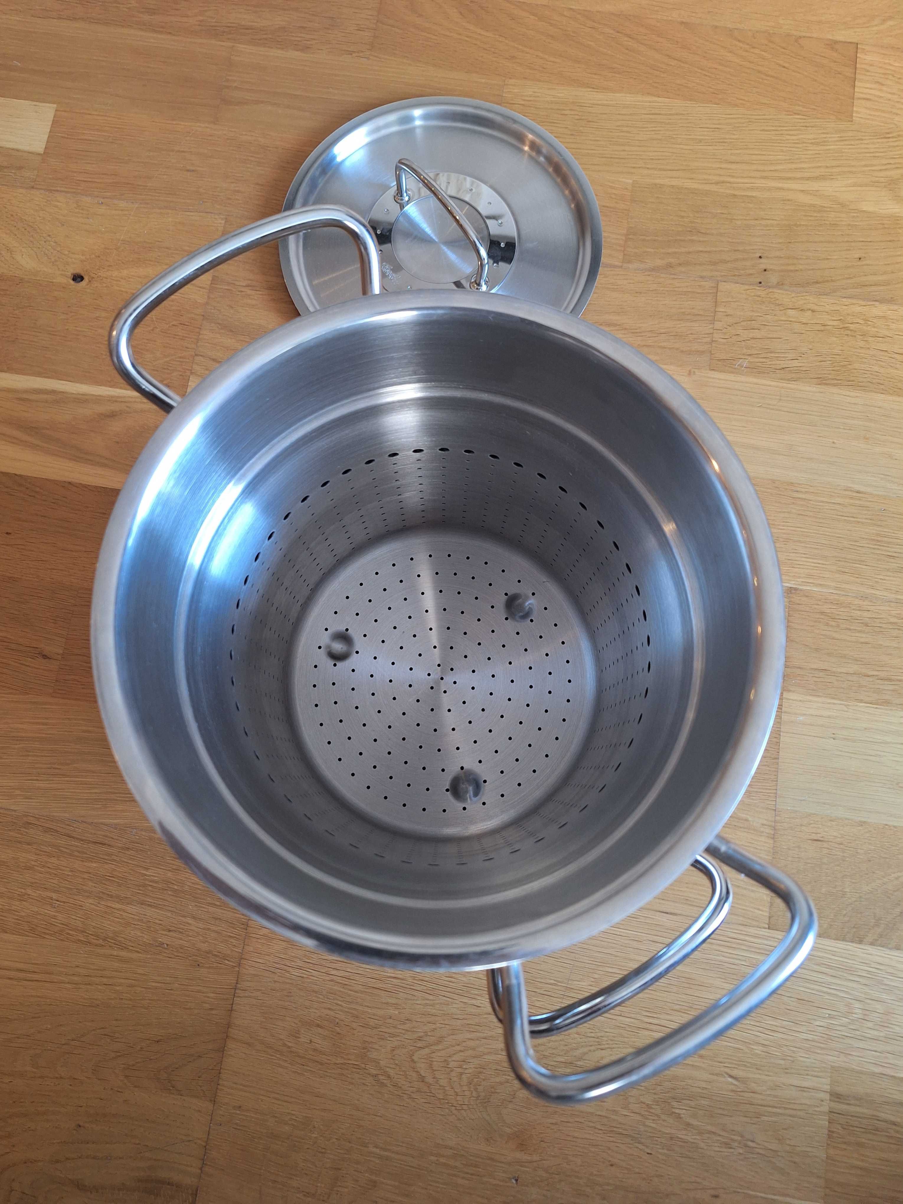Fissler Original Profi garnek 6l plus wkład do gotowania makaronu
