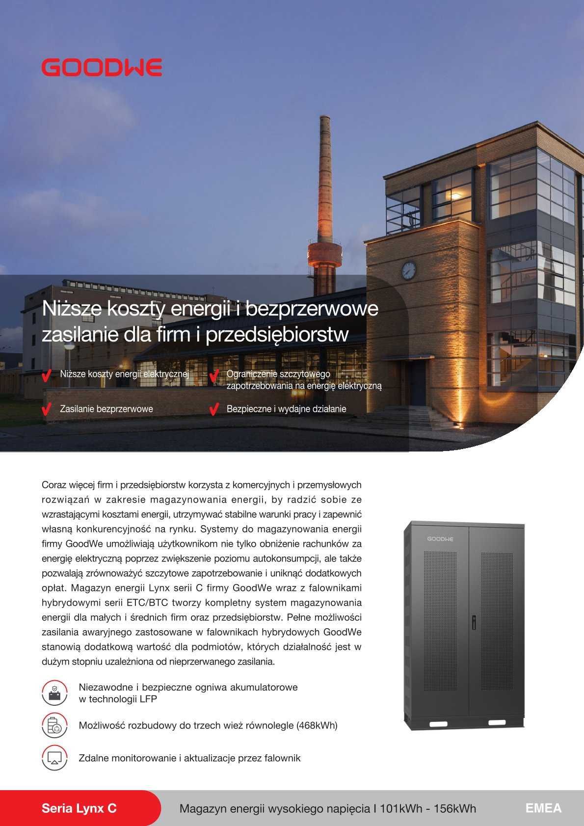 Magazyn energii GoodWe - LX_C138 138kWh Voltforce.pl