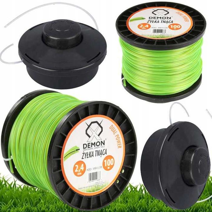 ŻYŁKA TNĄCA DO GŁOWICY KOSY Spalinowej Podkaszarki 2,4MM 100m Zbrojona