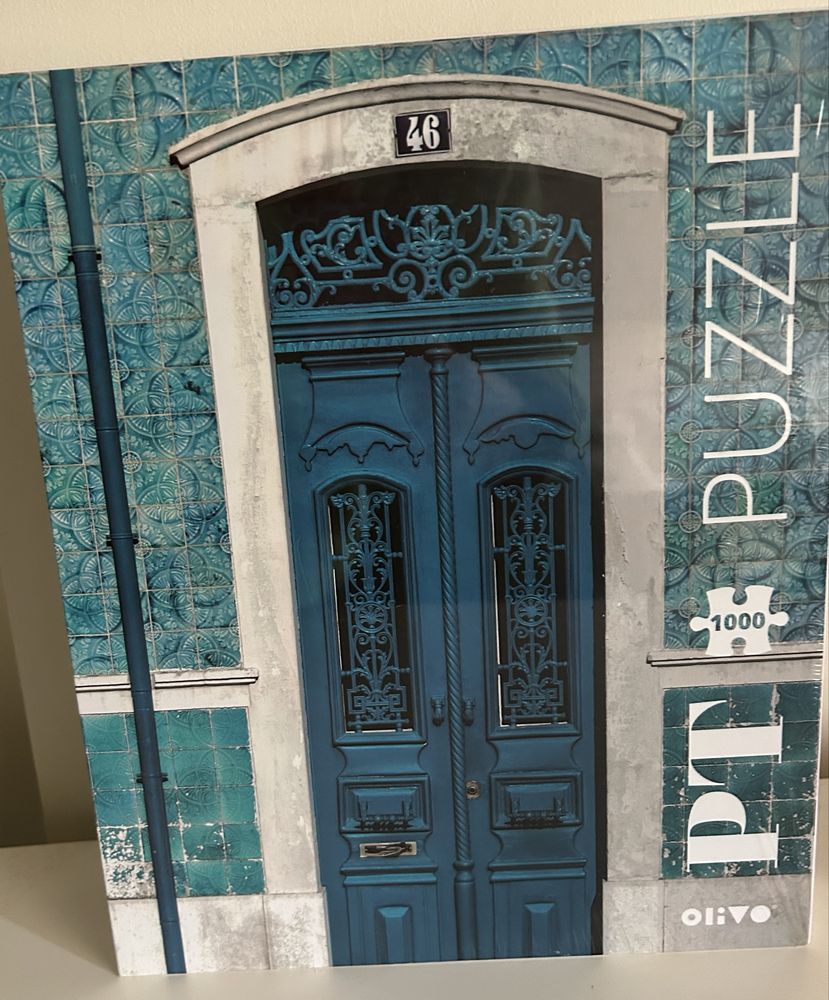 Puzzle 1000 peças Novo - Fachada Azul