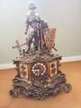 Relógio de mesa em bronze