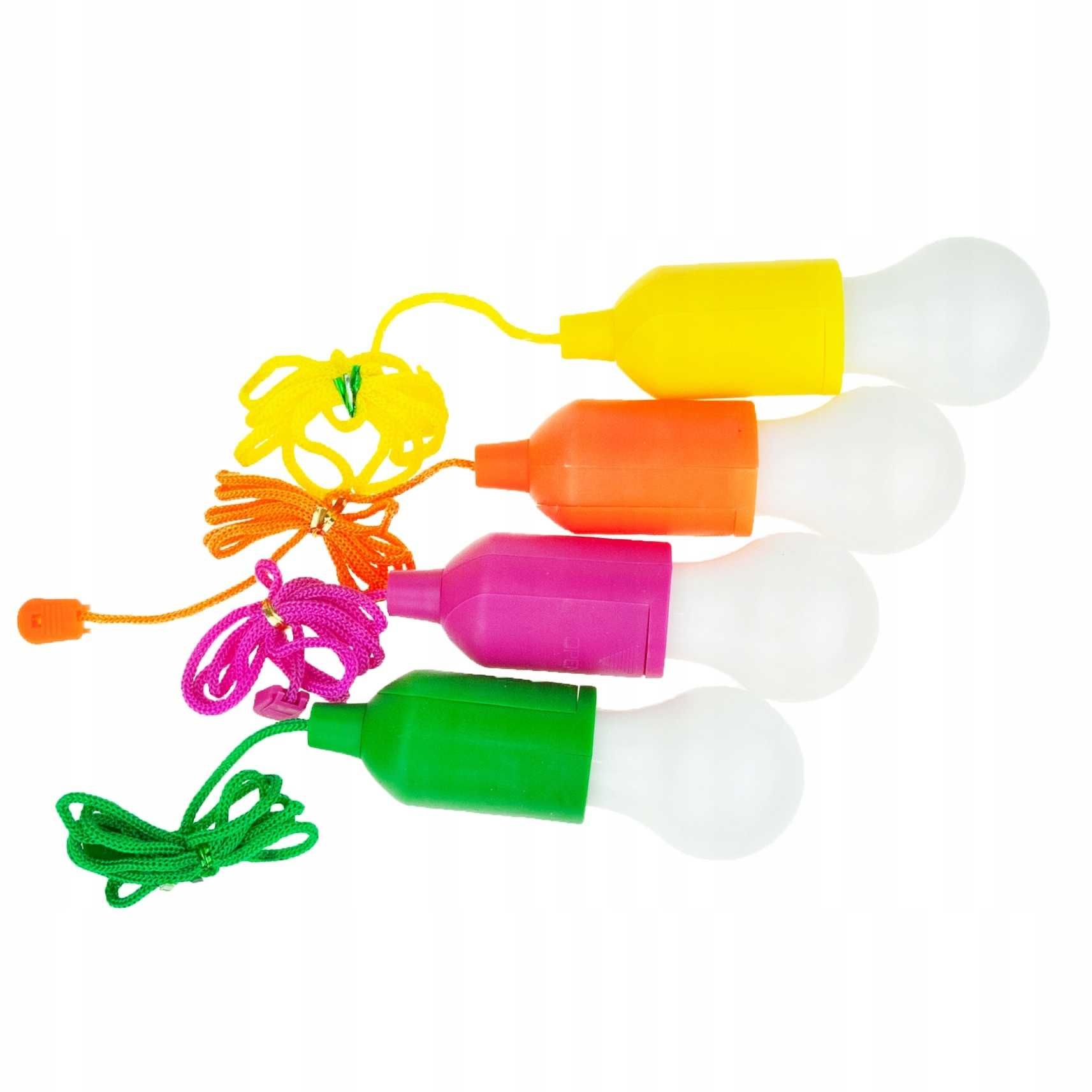 Lampki nocne podwórkowe LED żarówki na baterie 4sz