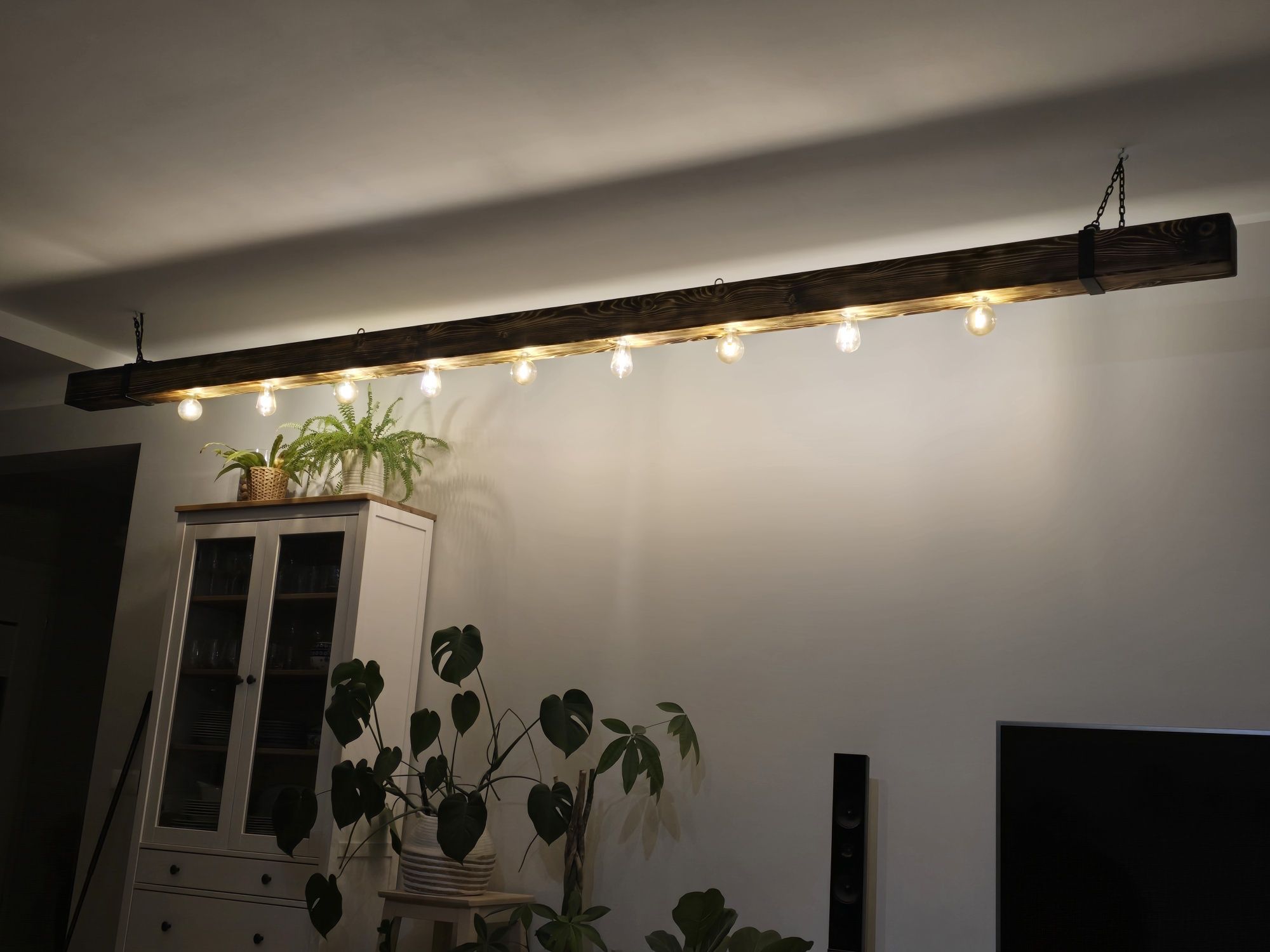 Lampa wisząca retro 4 metry