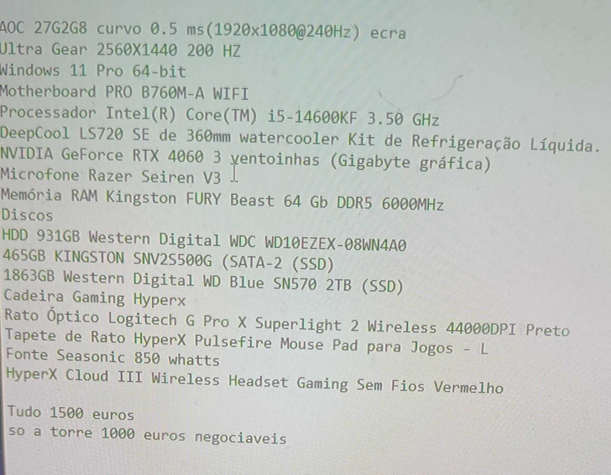 Computador Gaming Mega oportunidade como novo