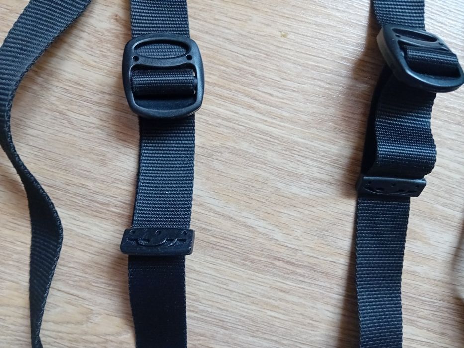 Pasy bezpieczeństwa do wózka spacerówki - materiał bez zapinek klamer