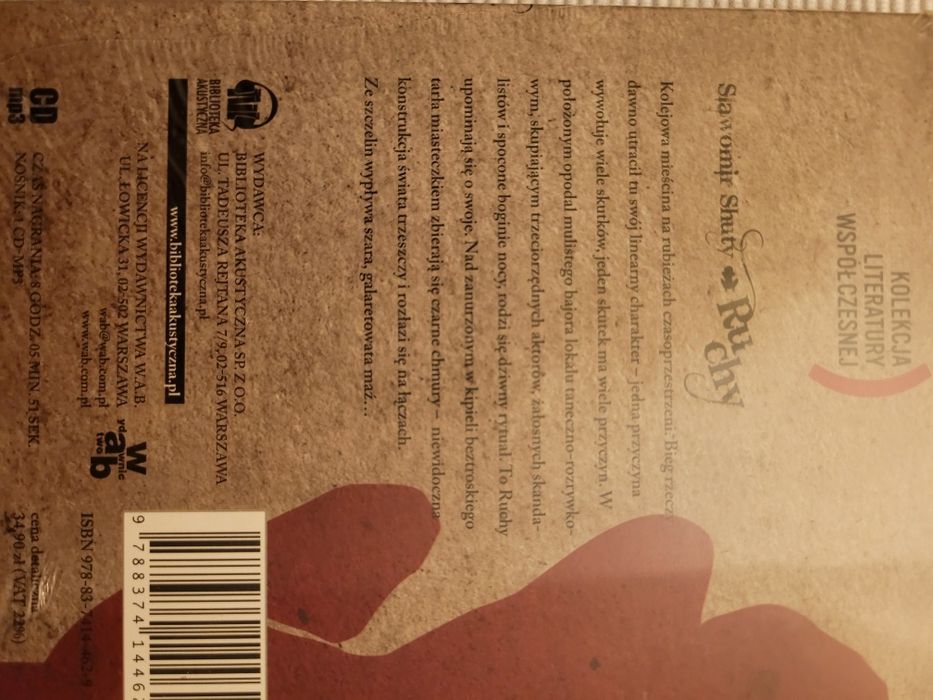 Ruchy, autor: Sławomir Shuty audiobook na płycie CD