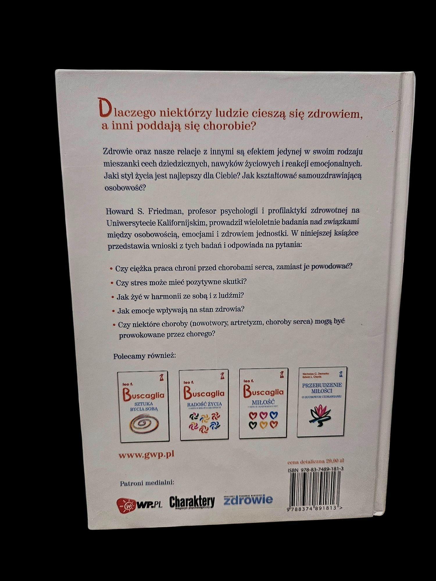Osobowość jak życ w harmonii ze światem i ludźmi Howard unikat
