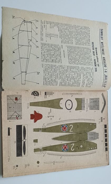 Mały Modelarz 11/1981 samolot Ansaldo 1-A Balilla  
MM 11/1981