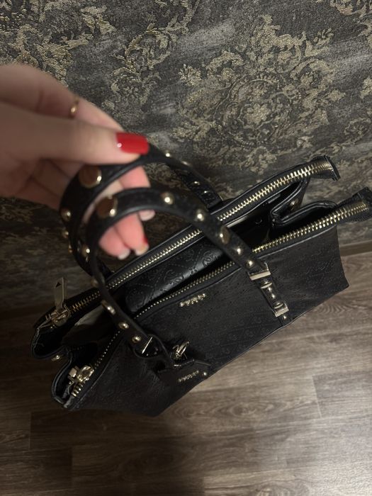 Кожаная сумка шкіряна guess