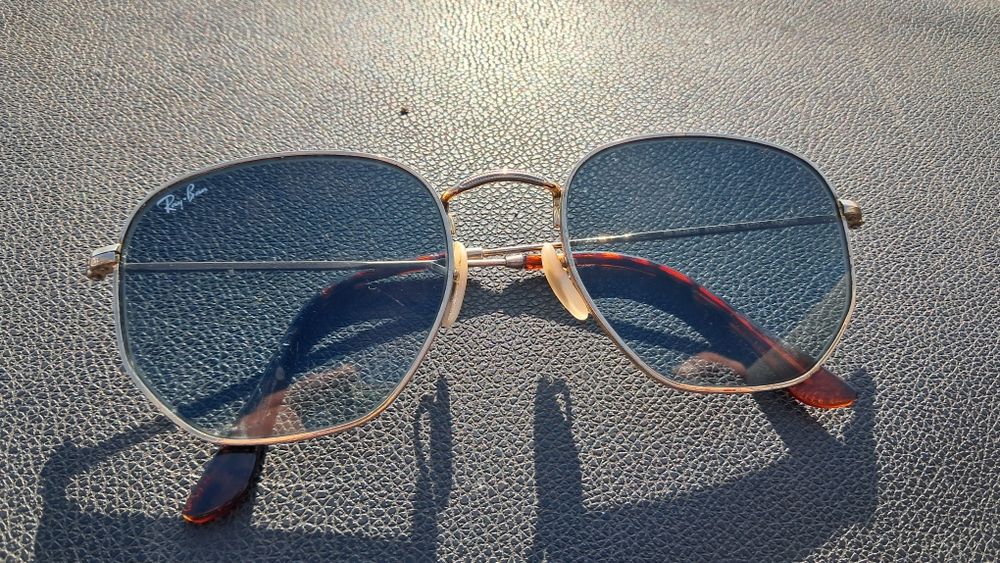 Óculos de Sol Ray-Ban Hexagonal Gold / Crystal Green