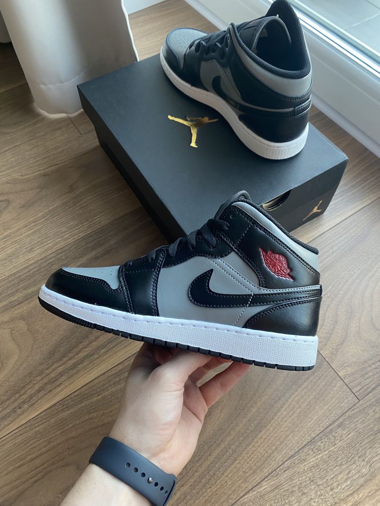 Jordan 1 Mid Shadow Red 38 39 GS