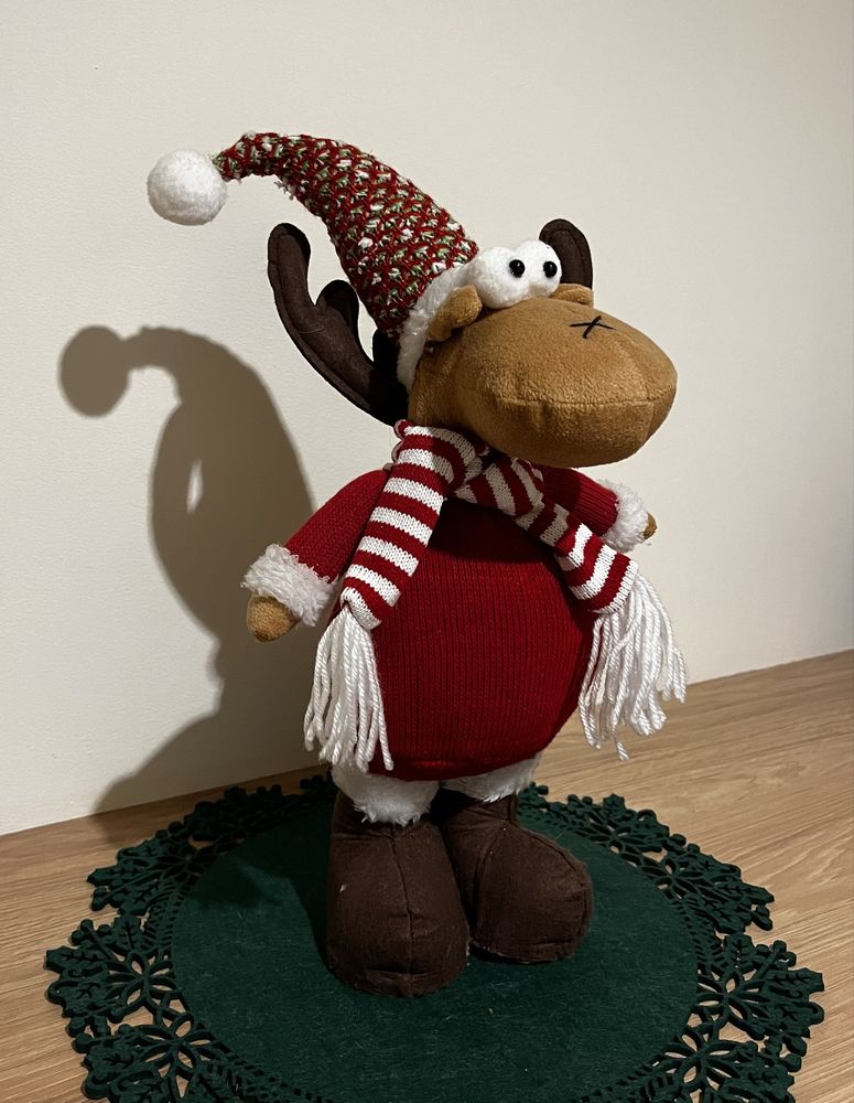 Renifer świąteczny figurka filc 40 cm