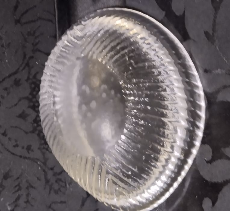 Pisa papéis/ /tigela vintage em cristal vidro arte Pukeberg sueco