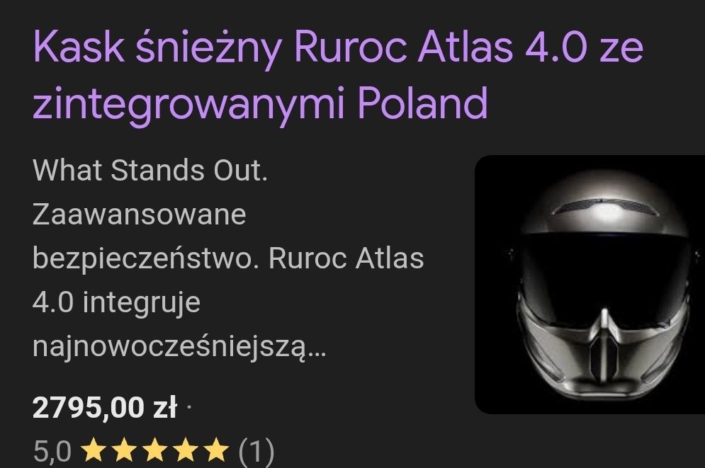 RUROC ATLAS 4.0 ECE R22-06 3 szyby rozmiar S Tanio