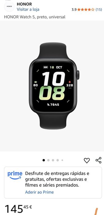 Honor Watch 5 1.85" Preto Seminovo