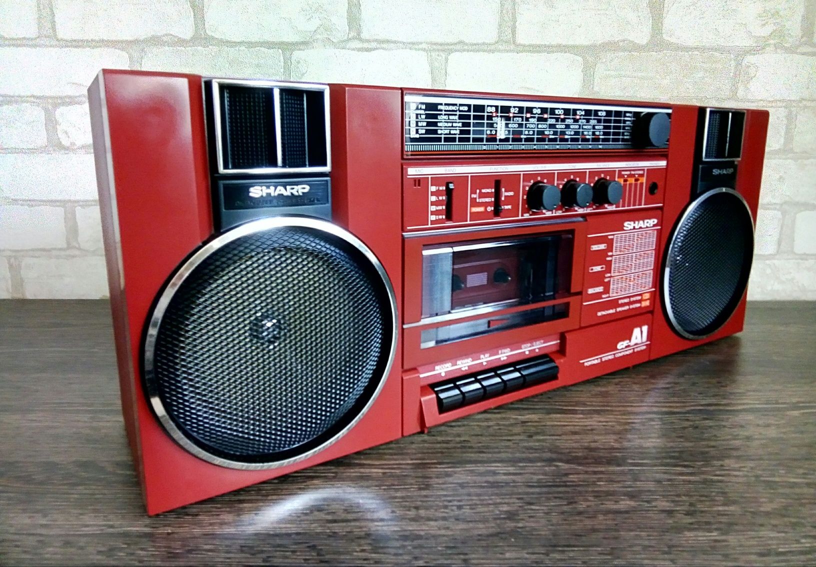 Sharp GF-A1H(R) Portable Stereo Component System 1984