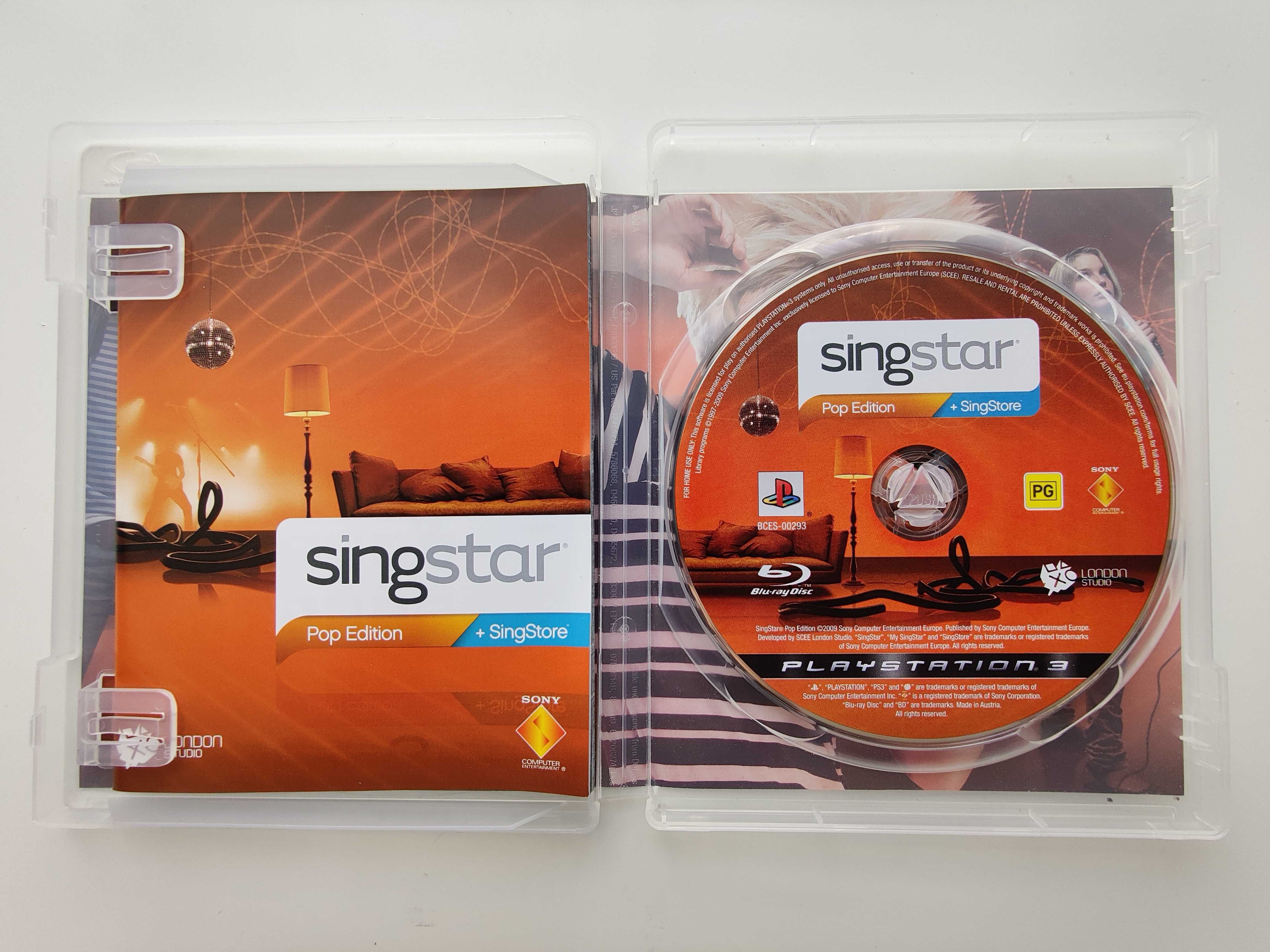 Gra Ps3 / Ps 3 - Singstar Pop edition ( Ang )
