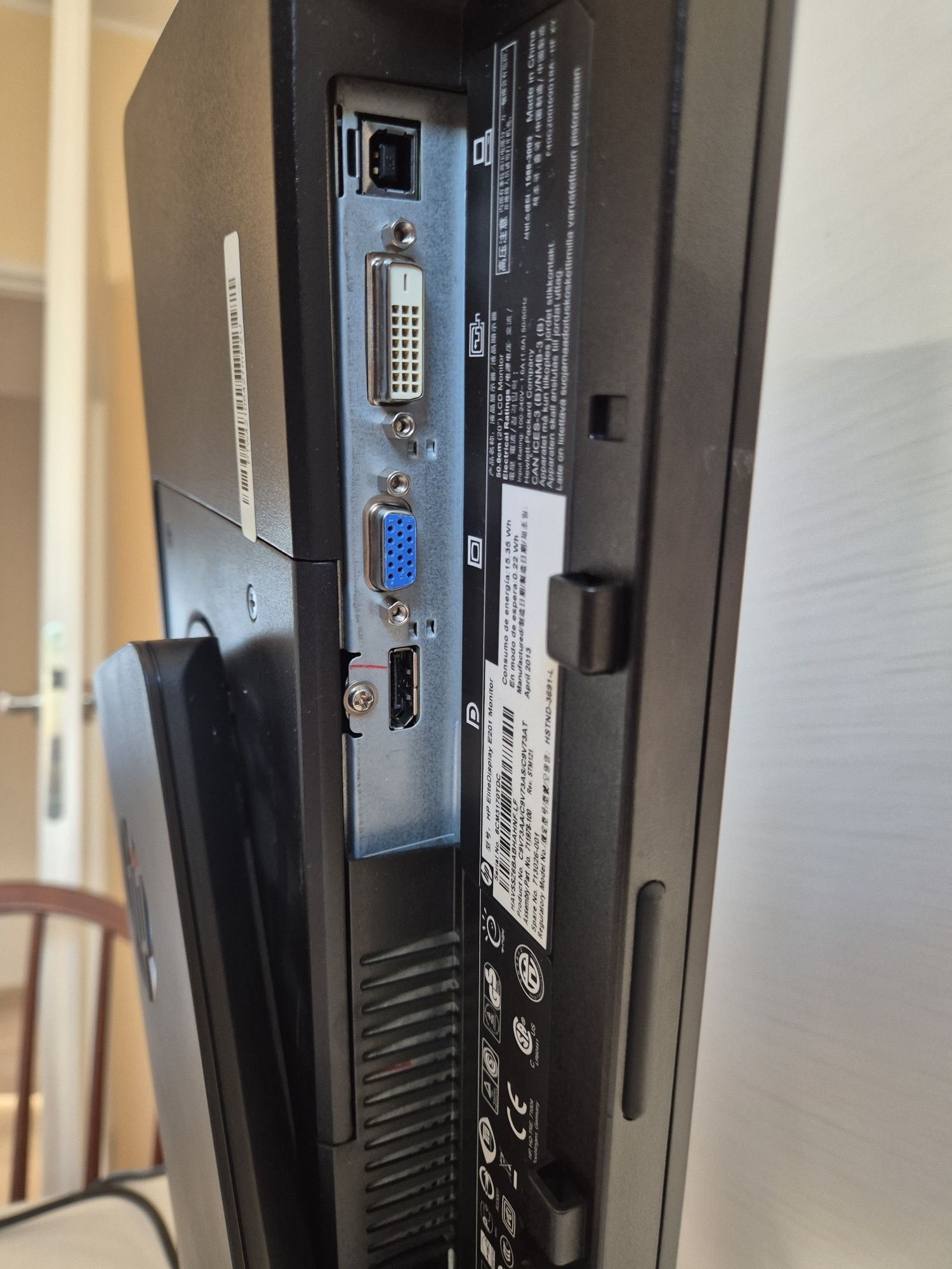 Monitor LED HP E201 20" 1600x900 DP DVI VGA USB