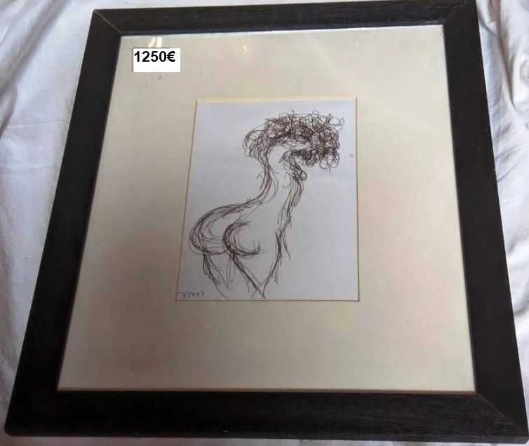 Desenho João Cutileiro Nú Feminino 1