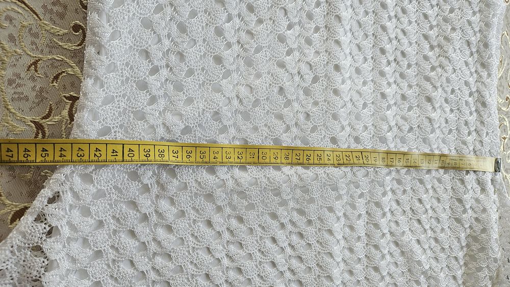 Biała koronkowa mini/ tunika r.S