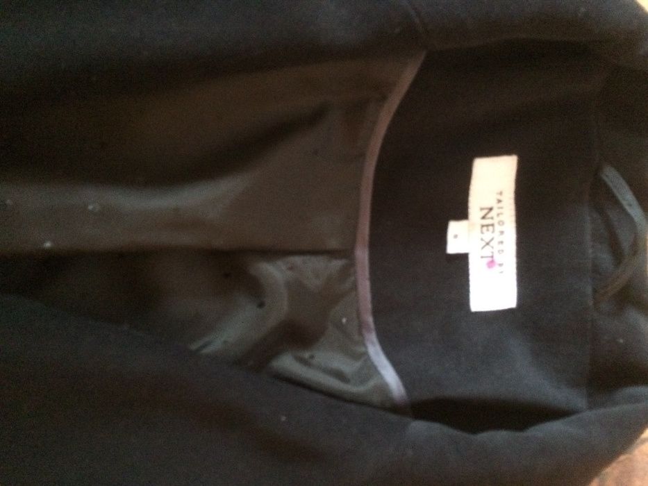 żakiet next ala zamsz z przeszyciami