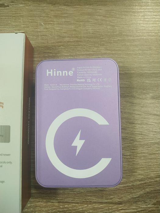Беспроводной Powerbank  с быстрой зарядкой 10000мАч для iPhone.