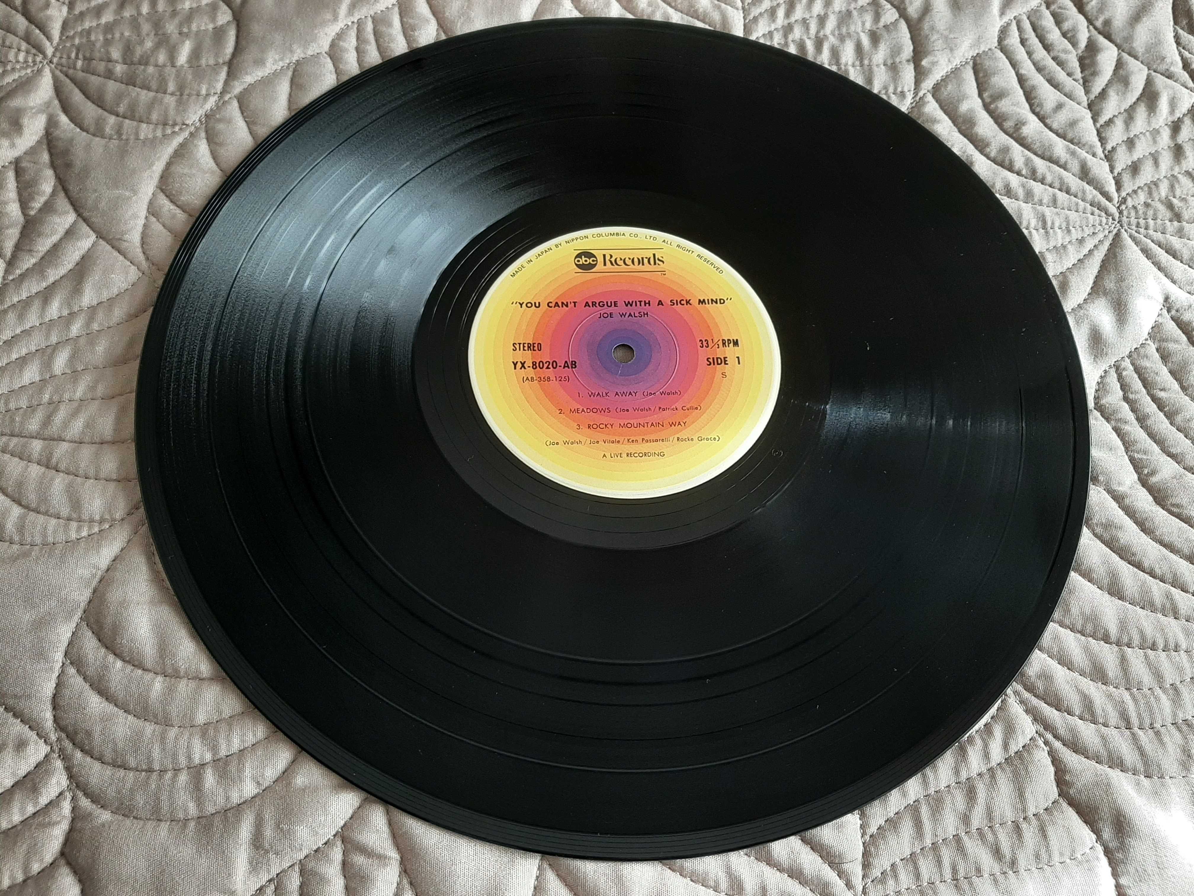 Joe Walsh (Eagles) - You Can`t Argue With Sick Mind - Japão - Vinil LP