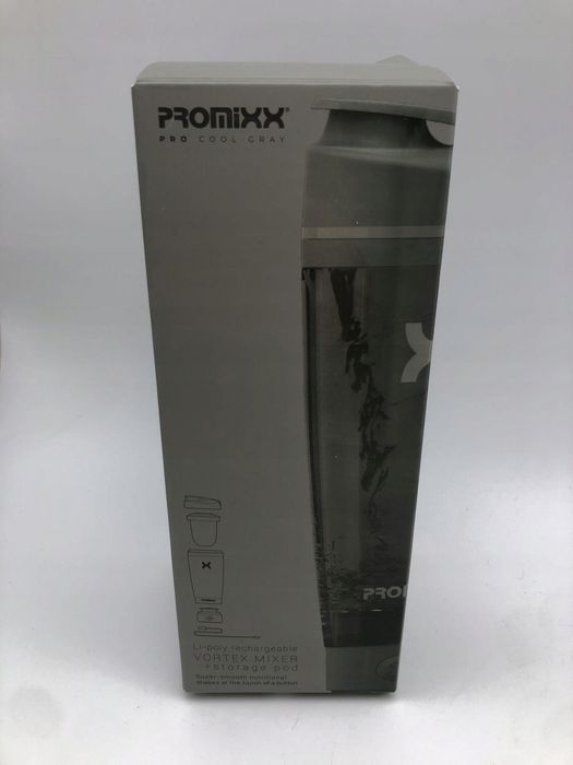 Elektryczny shaker PROMiXX Pro 600ml do koktajli BPA-free srebrny