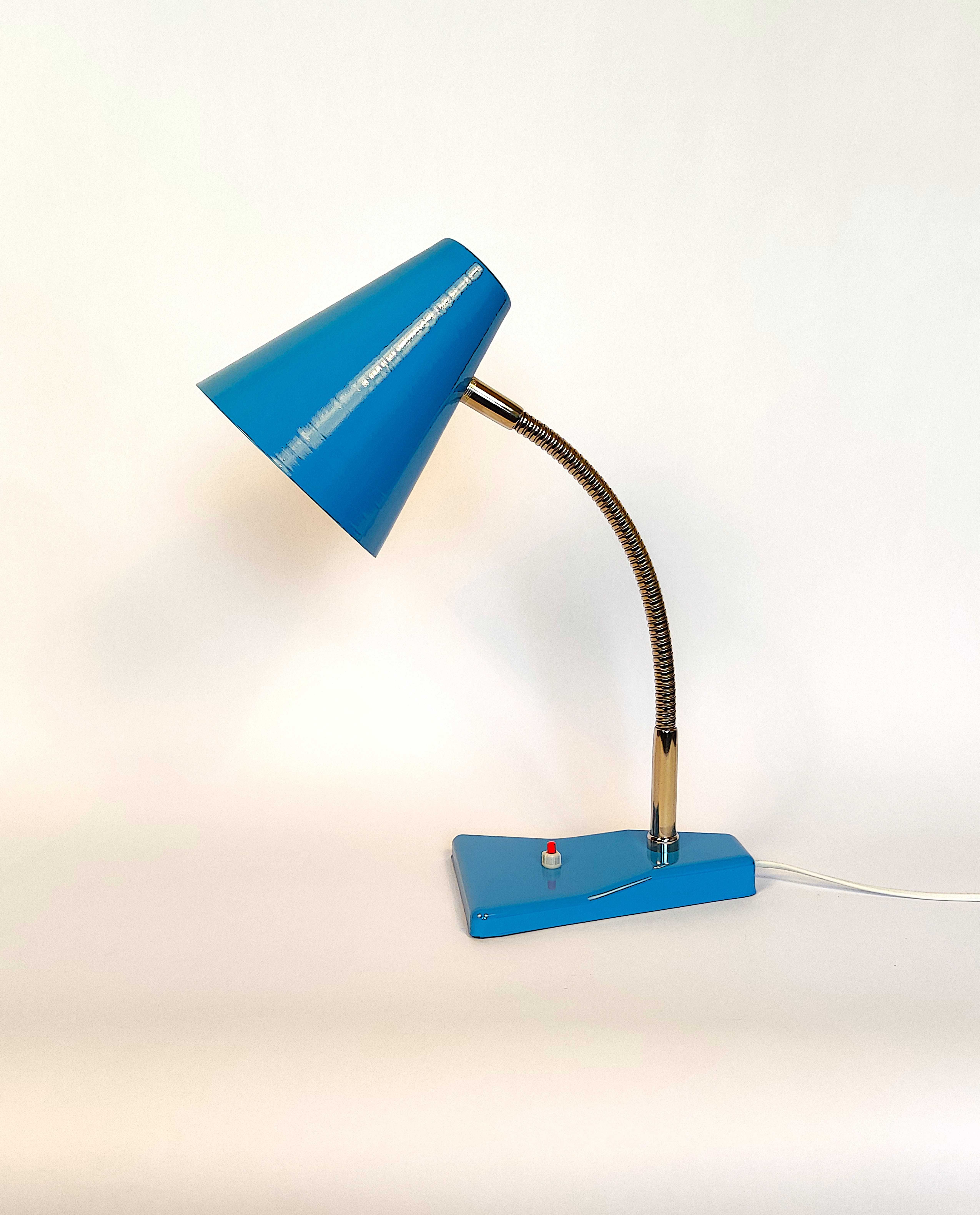 Lampa na biurko Lbd4 Wilkasy PRL retro art deco vintage