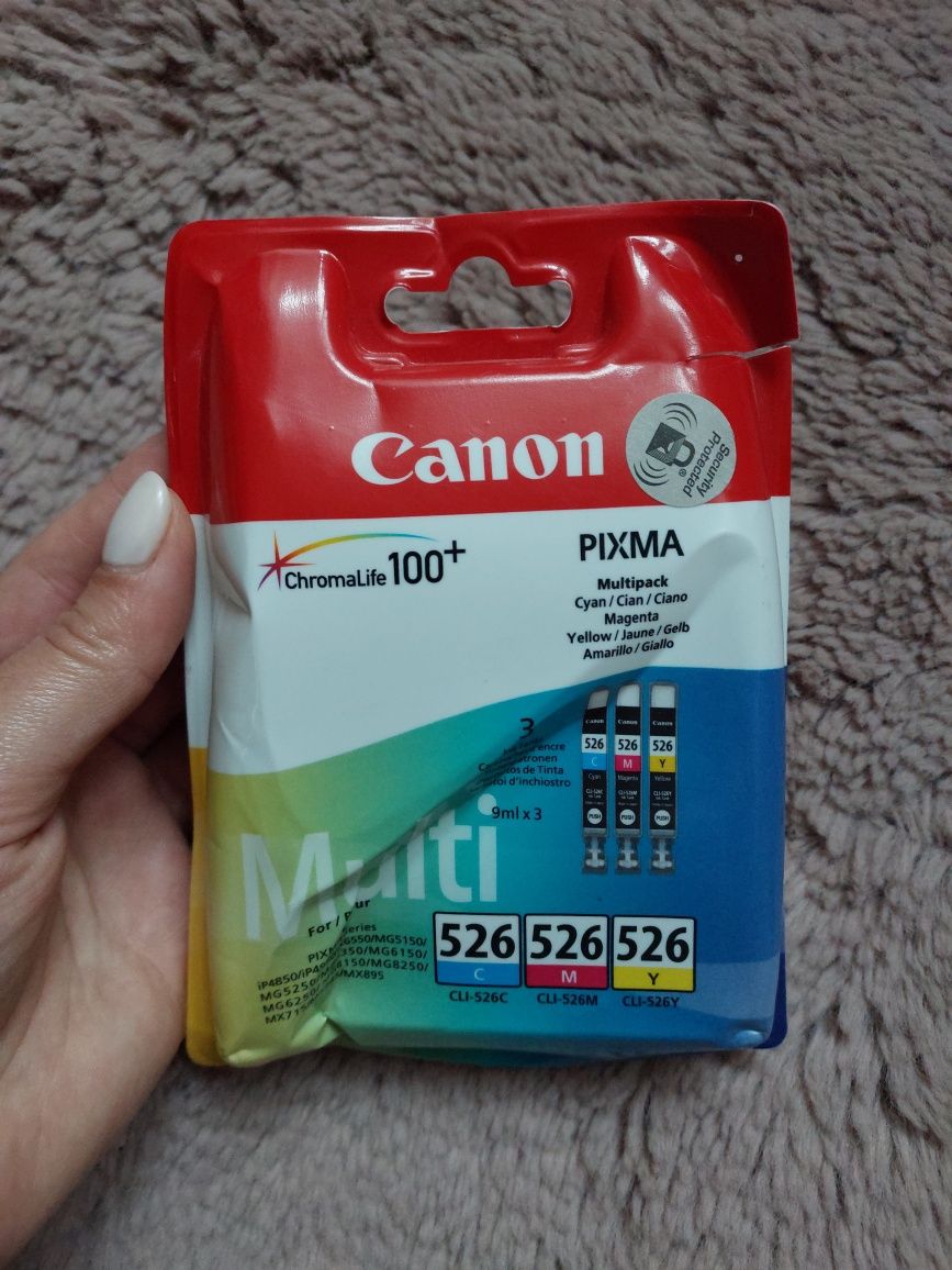 Набір струменевих картриджів Canon CLI-526 C/M/Y Multipack