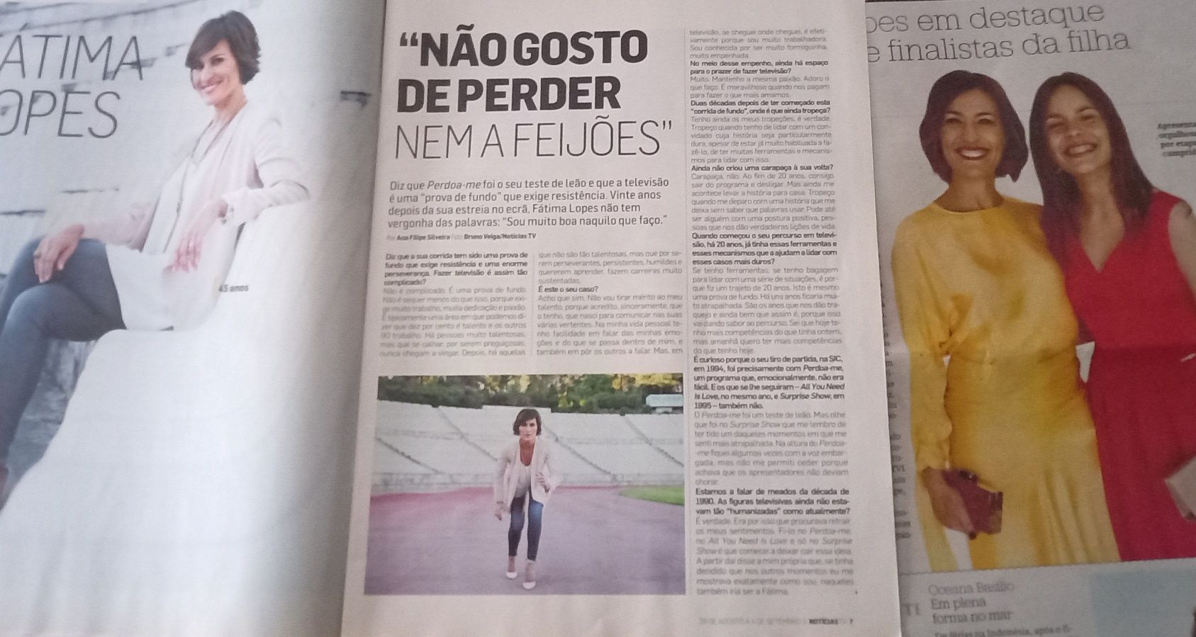 Fátima Lopes 2013, 2014 e 2018 revistas e recorte