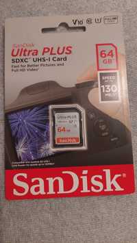 Karta pamięci SanDisk 64GB 130MB/s