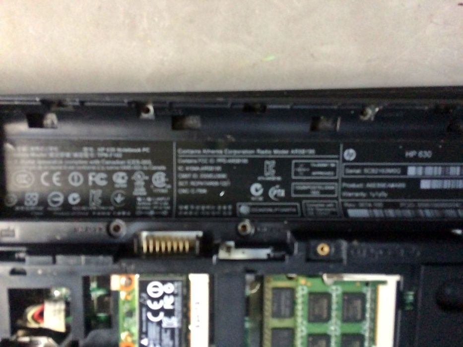 Motherboard HP 630 e outras pecas