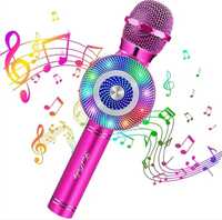 FISHOAKY Mikrofon karaoke dla dzieci i dorosłych
